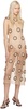 Beige & Black Zelle Midi Dress
