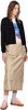 Technical cotton-blend cargo skirt