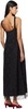 Black Football Jacquard Column Maxi Dress
