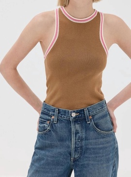 nelly tank top in deep honey