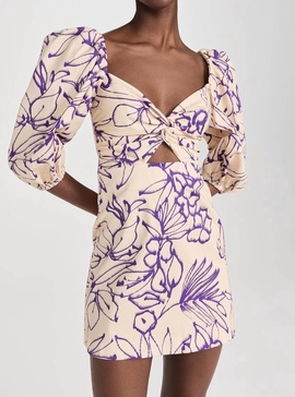 rapha mini dress in purple brush