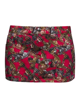 Printed cotton skirt