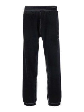Black Jogger Pants with 4G Embroidery in Cotton Man