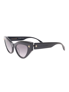 'Spike Studs Cat-Eye' Black Sunglasses with Studs in Plastic Woman