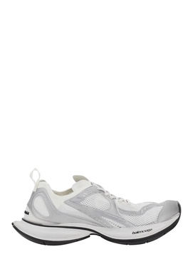 'Circuit' Grey Sneakers with Logo on the Sole and Back in Tech Fabric Blend Man