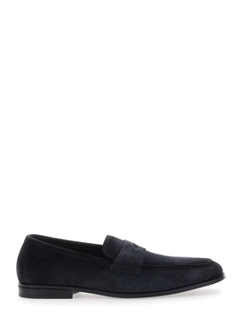 'nottingham' Black Slip-on Loafers In Leather Man