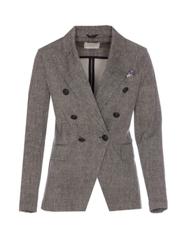 Double Breasted Buttons Closure Jacket