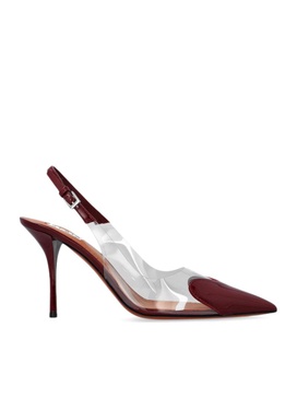 Alaia Women Le Cœur Slingbacks In Patent Calfskin