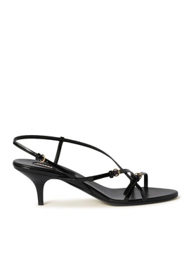 Miu Miu Women Patent Leather Sandals With Buckles