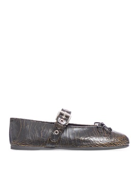 Miu Miu Women Leather Ballerinas