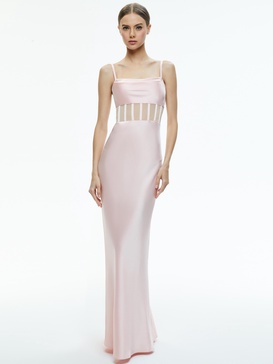 VALENTINA DRAPED CORSET MAXI DRESS
