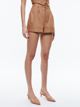 CONRY LINEN PLEATED CUFF SHORT