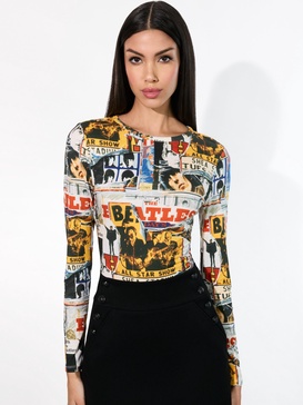 A+O X THE BEATLES DELAINA TOP