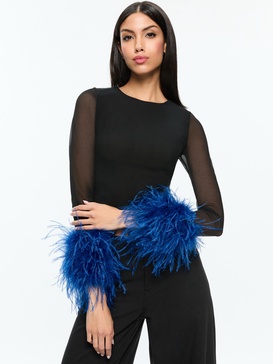 DELAINA FEATHER TOP