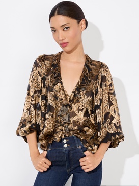 BETSIE RUFFLED BLOUSE