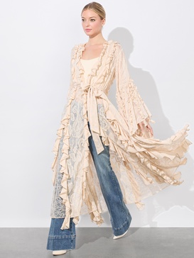 CHER RUFFLE MAXI ROBE