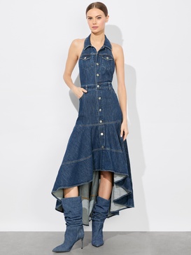 JUANA HIGH LOW DENIM DRESS