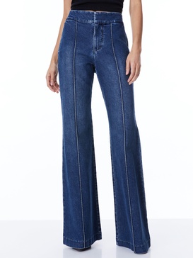 Dylan High Waisted Wide-Leg Jeans