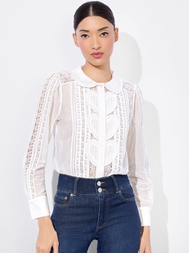 KURT MIXED MEDIA BLOUSE
