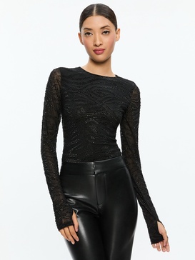 DELAINA EMBELLISHED TOP