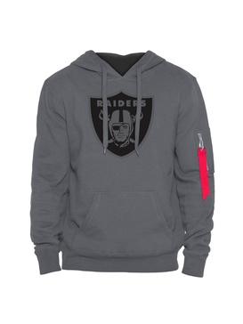 LAS VEGAS RAIDERS X ALPHA X NEW ERA HOODIE (GRAY)