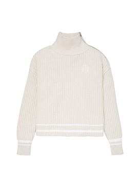 Tommy Hilfiger Women's Adaptive High Neck Varsity Sweater