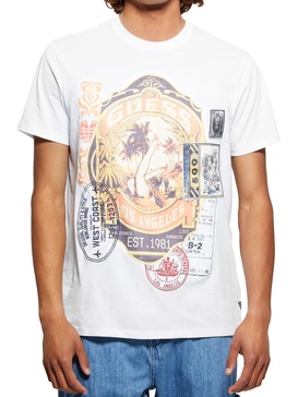 GUESS Men's Eco World Stamp Tee