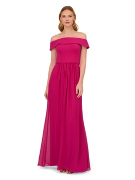 Adrianna Papell Women's Crepe Chiffon Gown