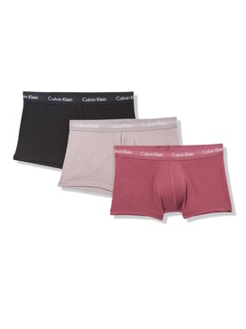 Calvin Klein Men's Cotton Stretch 3-Pack Low Rise Trunks
