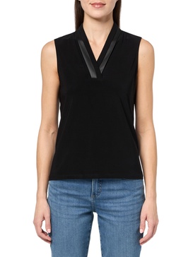 Anne Klein Women's Ity W/Vegan Leather Triple Pleat Nk Wit