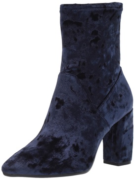 Aerosoles Women's Password Ankle Boot, Navy Fabric, 5 M US