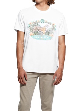 GUESS Men's Eco Tiger Label Tee