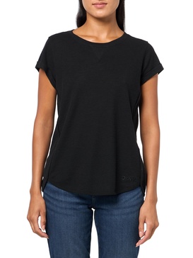 DKNY Women's 3/4 Sleeve Mini Slub Waffle T-Shirt