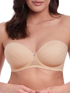 Freya Women's Cameo Multiway Convertible Plunge Strapless Underwire Bra Bra, -sand, 34FF