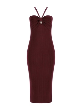 GUESS Women's Sleeveless Sofie Rib Mirage Midi Dress