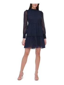 Tommy Hilfiger Women's High Neck Long Sleeve Dress