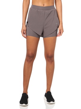 adidas Women's Designed for Training Heat.Rdy HIIT 2-in-1 Short, Charcoal