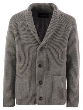 Ribbed Wool Cardigan