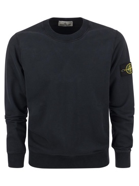 Stone Island Men Crew-Neck Sweatshirt With Stone Island Badge