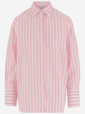 Cotton Shirt With Striped Pattern