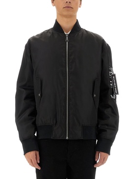 Versace Jeans Couture Bomber Jacket With Logo