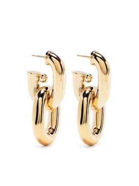 Rabanne Xxl Chain-Link Earrings In Gold-Tone Metal