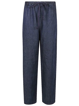 Apuntob Linen Striagh-Leg Trousers