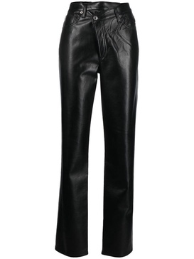 Agolde Recycled Leather Criss Cross Straight Clothing