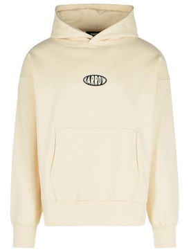 Barrow White Cotton Sweatshirt