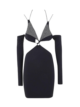 Amazuìn Azhar Crystal Mini Dress Clothing