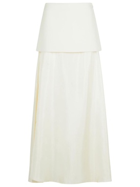 Rohe 'Fluid' Cream Wool Blend Skirt