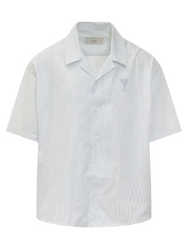 AMI Paris Short Sleeve Shirt Bell Neck