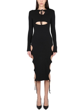Andreādamo Dress With Cut-Out Details