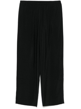 Alysi Cotton Blend Wide-Leg Trousers